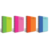 Faber Castell Defter Bicolor Spiralli Pp Kapak 140 Yaprak Kareli 5075000137000