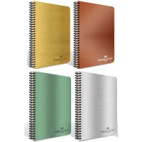 Faber Castell Defter Metalik Pp Kapak 120 Yaprak Kareli 5075000297000