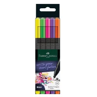 Faber Castell Finepen Kalem Grip 2022 Neon 5x 5020151603000