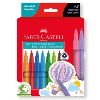 Faber Castell Keçeli Kalem Comfort 10+2 Pastel Renk 5062000013000