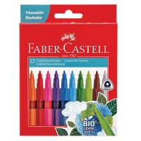 Faber Castell Keçeli Kalem Comfort Klasik Renk 12li Bio 5062000009000