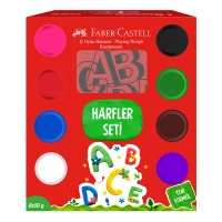 Faber Castell Oyun Hamuru Harfler Seti 50g X 8 5170000025000 Fckm