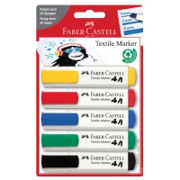 Faber Castell Tekstil Markörü 5lı Set Klasik Renkler 5040159520000 Kmpy