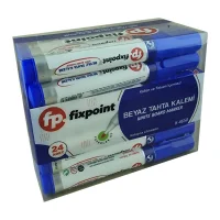 Fixpoint Beyaz Tahta Kalemi 24lü Paket Mavi Kod:k-4658