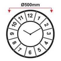 Galaxy Duvar Saati 742-5 Plastik Çerçeve Gold Düz Rakam 1