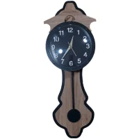 Galaxy Duvar Saati Da-016 Siyah Sarkaçlı