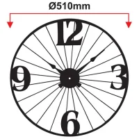 Galaxy Duvar Saati Dm-60-k Siyah Metal