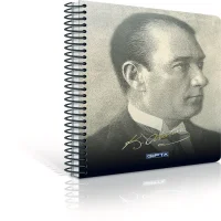 Gıpta A4 Atatürk Sp.karton.kpk.defter 80 Yp. Kareli 3-2606000-2011