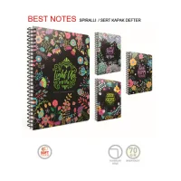 Gıpta Best Notes 17x24 Spiralli Sert Kapak Defter 120 Yaprak Düz 5085