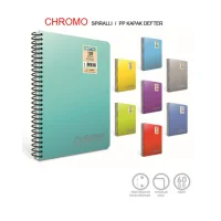 Gıpta Chromo A4 Spiralli Pp Kapak Defter 40 Yaprak Kareli 1977