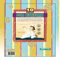 Gıpta Fon Kartonu 25*35 - 10 Renk 3-1451000-2121