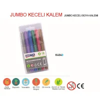 Gıpta Keçeli Boya Kalem 6lı Met.renk 4-k404000