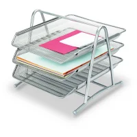 Gıpta Met.3 Kat Hareketli Evraf Rafı Gümüş F000600