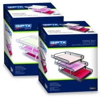 Gıpta Metal Masa Seti 3 Kat Hareket Gümüş  F001100