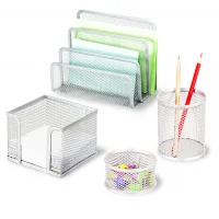 Gıpta Metal Masa Seti 4 Prç Gümüş F0021