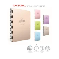 Gıpta Pastoral A4 Spiralli Pp Kapak Defter 120 Yaprak Kareli 3248