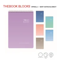 Gıpta Thebook Blocks 17x24 Spiralli Sert Kapak Defter 100 Yaprak Çizgili 5524