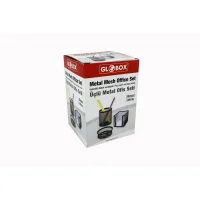 Globox Metal Ofis Seti Kalemlik Gri 3lü No: 6154