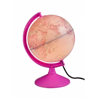 Gürbüz 43201 Işıklı Pembe Siyasi Küre 20 Cm