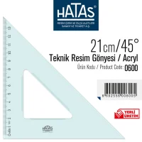 Hatas Gönye 21/45 Teknik Resim 0600