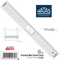 Hatas Paralel Cetvel 65 Cm Ekonomik 1230