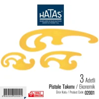 Hatas Pistole Takimi Ekonomik Büyük 3 Adetli  02001