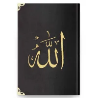 Hayrat Orta Kadife Nakışlı Kuranı Kerim Siyah
