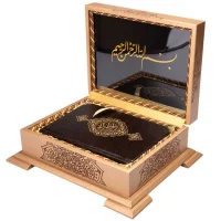 Hayrat Yayınları Ahşap Kutulu Kuran-ı Kerim Sarı 0849 Rmzn