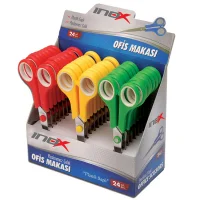 İnox 8702 Plastık Saplı Buro Makası 6,5