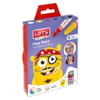 Lets L-6806 Yüz Boyama Kalemi 6 Renk