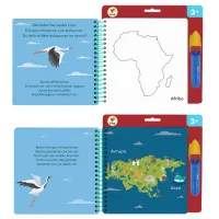 Lino Aqua Magic Book Kıtalar Sihirli Boyama Kitabı Tfl-1001