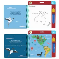 Lino Aqua Magic Book Kıtalar Sihirli Boyama Kitabı Tfl-1001