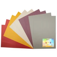 Lino Fon Kartonu 20*30 Cm Sedefli 230 Gr 5 Renk 10lu Pd-012j