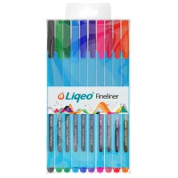 Liqeo Fineliner Kalem 10lu Pvc F-8027-10pvc