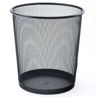 Mas Çöp Kovası 854 Metal Tam Delikli 10 Litre Siyah