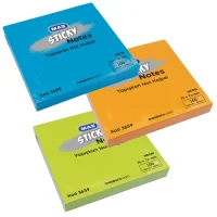 Mas Not Kağıdı 3659 Yapışkanlı 76*76 100 Yp. 3 Renk Sarı-pembe-turuncu