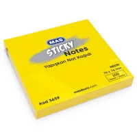 Mas Not Kağıdı 3659 Yapışkanlı 76*76 100 Yp. 3 Renk Sarı-pembe-turuncu