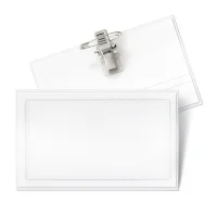 Mas Yaka Kokart Klipsli 54x86 Yatay Şeffaf 50li 3518