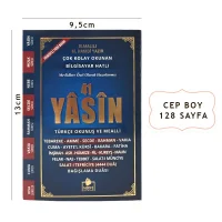 Merve Yayınları Fihristli Cep Boy Türkçeli Yasin 128 Sayfa Rmzn
