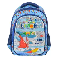 Muggle Okul Çantası Mu-0044 Cute Shark Mavi