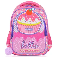 Muggle Okul Çantası Mu-7051 Cup Cake Pembe Shnk