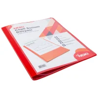 Noki Sunum Dosyası Cepli 10 Yaprak Kırmızı 64110-n-080