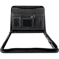 Önder İstanbul A4 Çanta Fermuarlı El Portföyü Siyah 8004-3