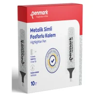 Penmark Fosforlu Kalem Metalik Simli Gümüş Penmarkhs50518