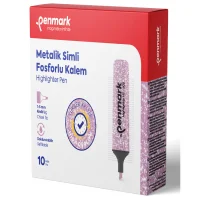 Penmark Fosforlu Kalem Metalik Simli Turkuaz Penmarkhs50515