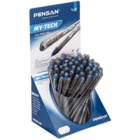 Pensan 0.7 Mm My-tech Tükenmez Kalem Mavi 60lı Stand Pe02240tkmast