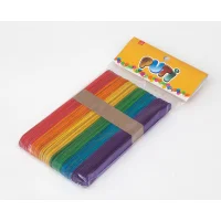 Puti 4605 Ahşap Büyük Dil Çubuğu  Renkli 50l