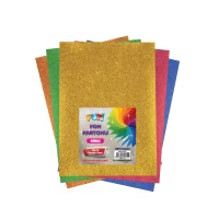 Puti Fon Kartonu 25x35 Simli 10lu Paket Karışık 2519