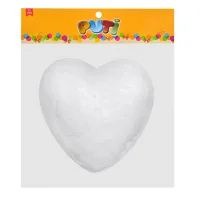 Puti Köpük Kalp 18 Cm Tekli 5022