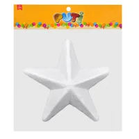 Puti Köpük Yıldız 18 Cm Tekli 5084